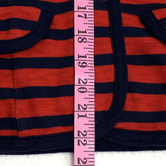 CAbi Stripe Blazer Jacket Women's Small Red Blue Button Up Collared Yacht Club - Picture 6 of 6